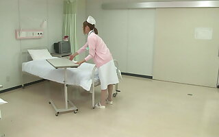 Hot Japanese Meticulousness gets banged at polyclinic bed unconnected with a torrid patient!